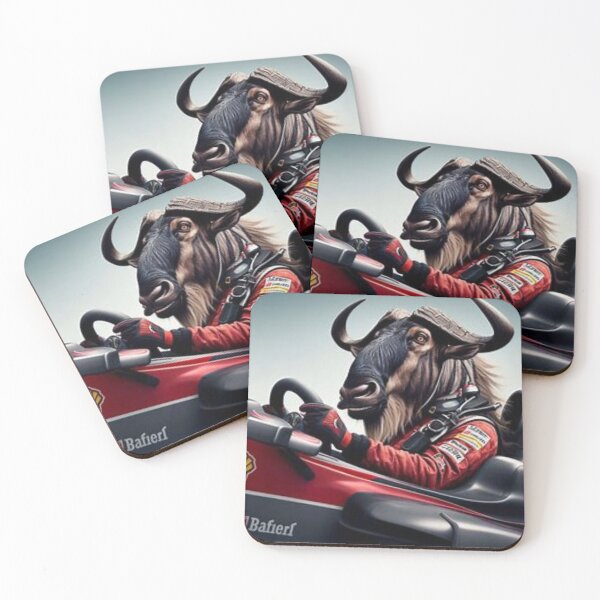 Item preview, Racing Blue Wildebeest designed and sold by BonoloStore.