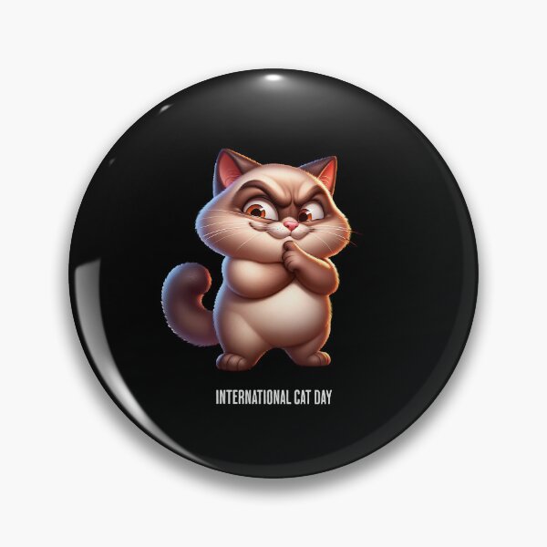 Item preview, Nasty Cat - International Cat Day designed and sold by Pflugart.