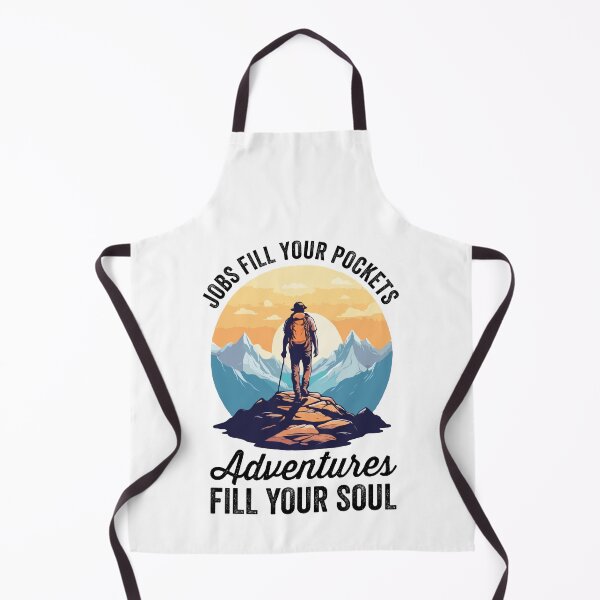Item preview, Jobs Fill Your Pockets Adventures Fill Your Soul, Hiking, Wanderlust Nature Lover, Adrenaline Rush Explorer Traveler designed and sold by Peculiarts.