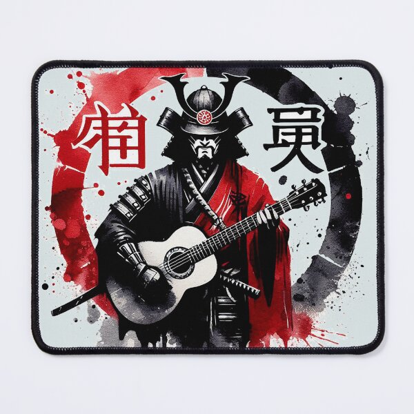 Item preview, Samurai Warrior with Guitar designed and sold by xavoblues.
