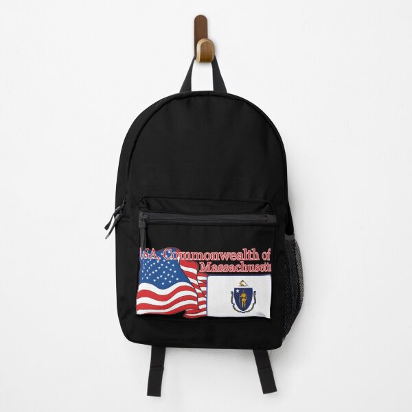 Item preview, flag American and Commonwealth of Massachusetts flag together designed and sold by orthodox-icon.