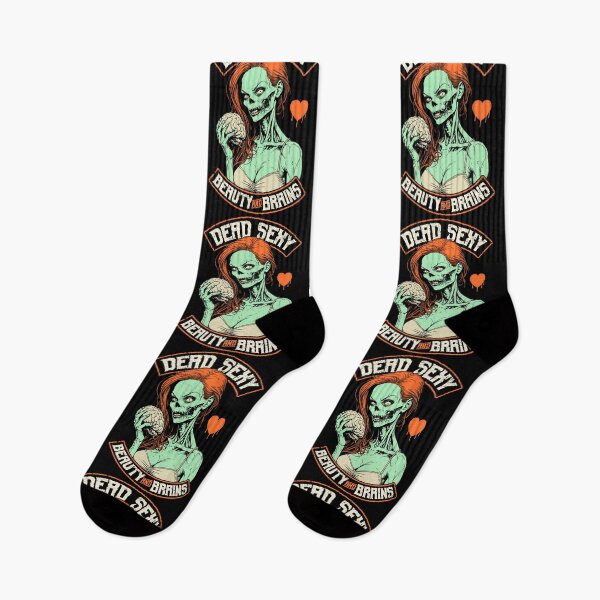 Item preview, Dead Sexy Zombie Girl Beauty And Brains Funny Halloween designed and sold by GrandeDuc.