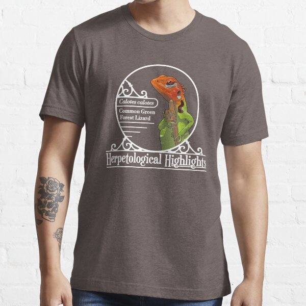 Calotes calotes - Common green forest lizard | White Essential T-Shirt