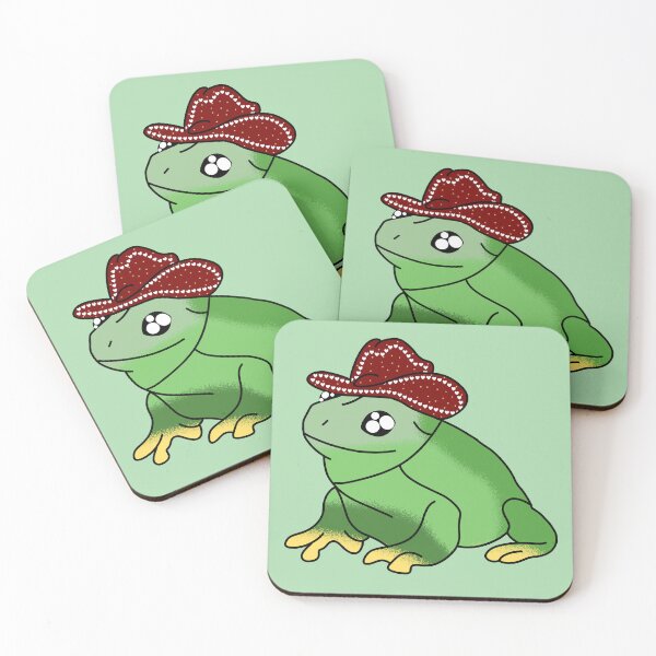 Item preview,  Polite frog with cowboy hat designed and sold by Quacktails.