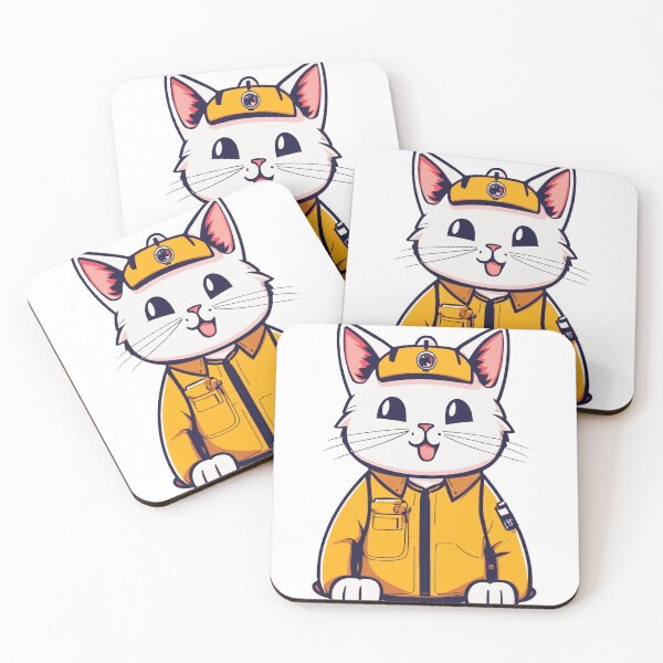 Item preview, Cheerful Cat fellow worker designed and sold by Subhankar Mandal.