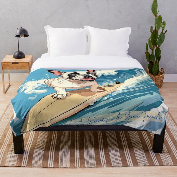 Item preview, Lindo Bulldog Francés Surf - Animales Graciosos designed and sold by SillyWare.
