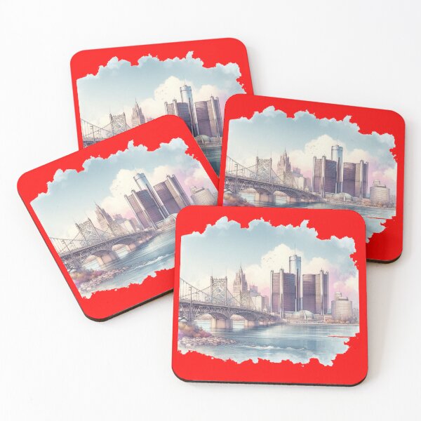 Item preview, 3D Sketch Windsor Detroit Bridge Scenic View ,  designed and sold by PaintMeWorld.