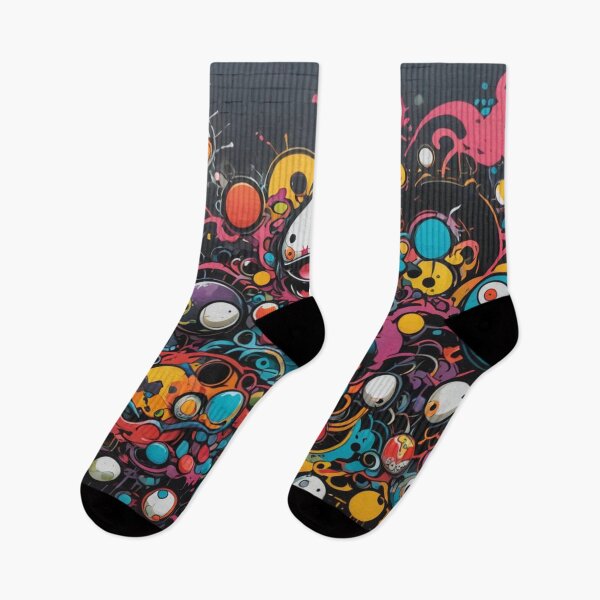 Item preview, Happy Circles Graffiti, Street Art Pattern, Japan designed and sold by Burn-Ego.