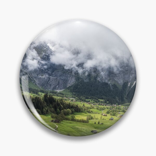 Item preview, Grindelwald Valley under Cloudy Sky designed and sold by aaronchoi.