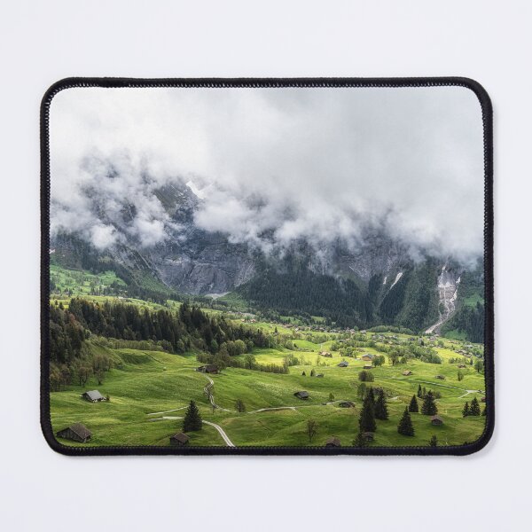 Item preview, Grindelwald Valley under Cloudy Sky designed and sold by aaronchoi.