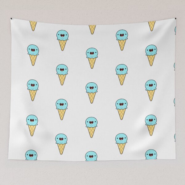 Item preview, Kawaii Blue Bubblegum Ice Cream Cone designed and sold by kawaiilife.