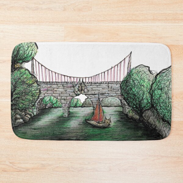 Item preview, Cat bridge drawing with coloured pencils designed and sold by DipakSonarArt.