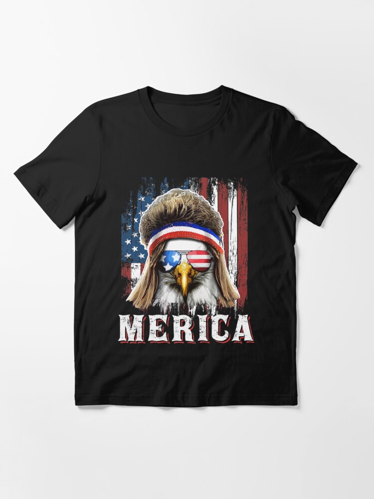 Discover Patriotic Merica Eagle Mullet 4th of July Essential T-Shirt