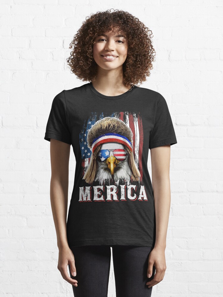 Discover Patriotic Merica Eagle Mullet 4th of July Essential T-Shirt