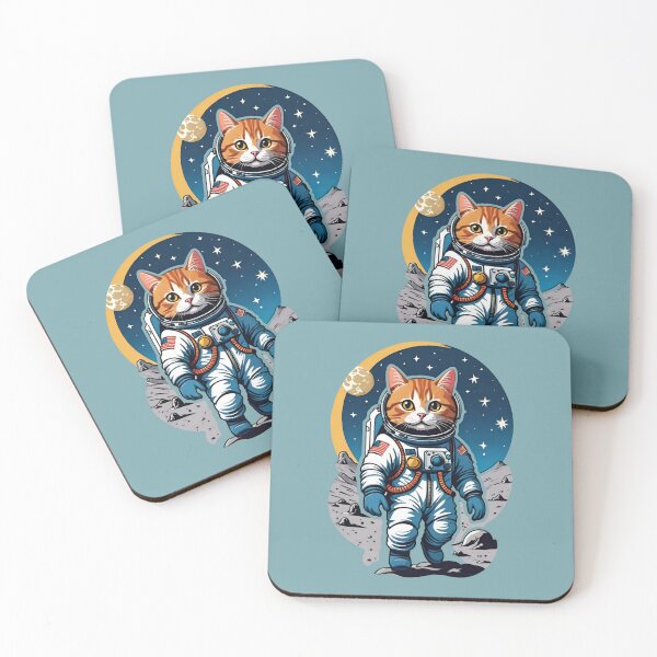 Item preview, Catstronaut (#02) cat astronaut in space [Create a set!] designed and sold by SolidEarthArt.