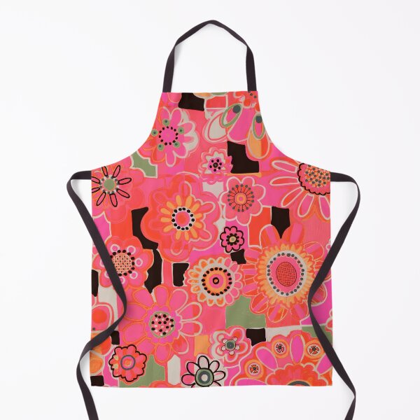 Item preview, Floodle retro coral floral designed and sold by bekki smith.
