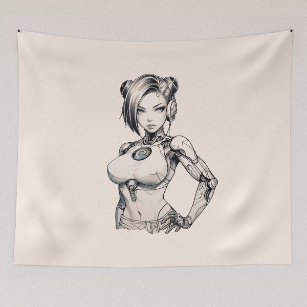Item preview, Chica cyborg designed and sold by ArtCraftLab.