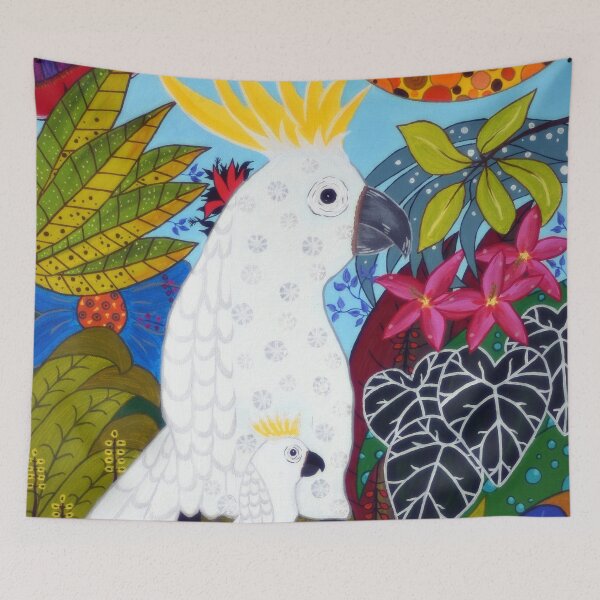 Item preview, Mom and Baby Cockatoos  designed and sold by GabiVitryArt.
