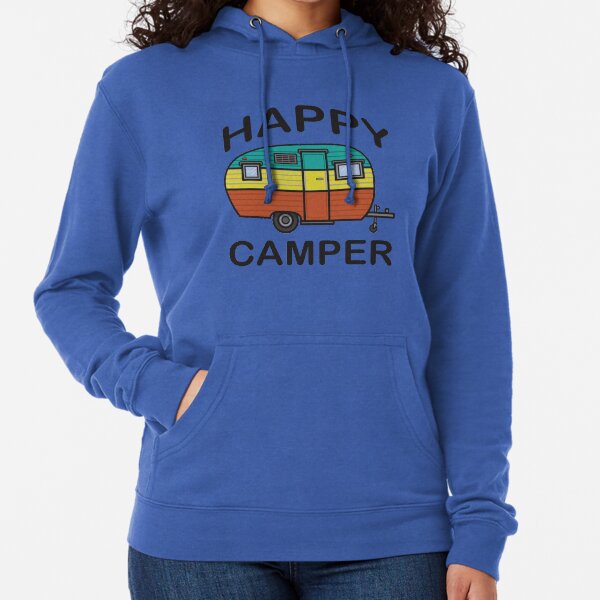 Fun Happy Camper Family Camping Lightweight Hoodie