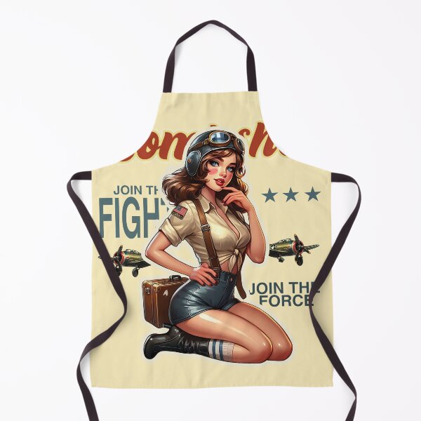 Item preview, Vintage ww2 pilot pinup woman retro poster  designed and sold by Greenbessela.