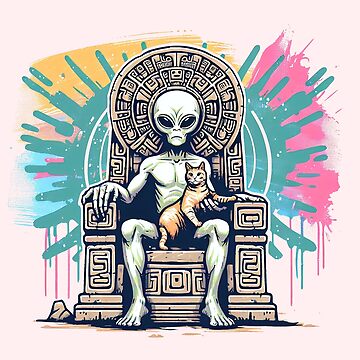 Vorschaubild zum Design Alien mit Katze von Kobeko