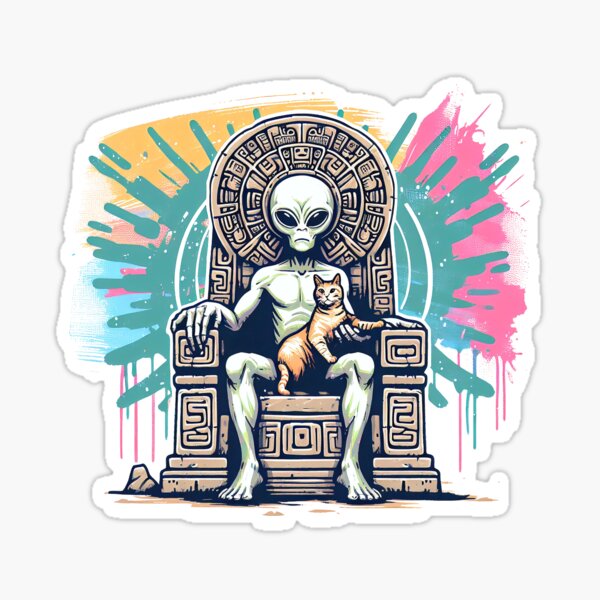 Item preview, Alien with cat designed and sold by Kobeko.