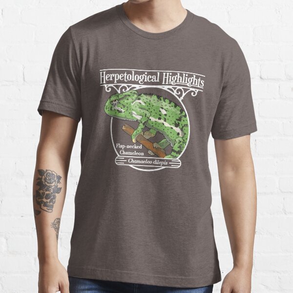 Flap-necked chameleon - Chamaeleo dilepis | White Essential T-Shirt