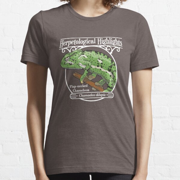 Flap-necked chameleon - Chamaeleo dilepis | White Essential T-Shirt