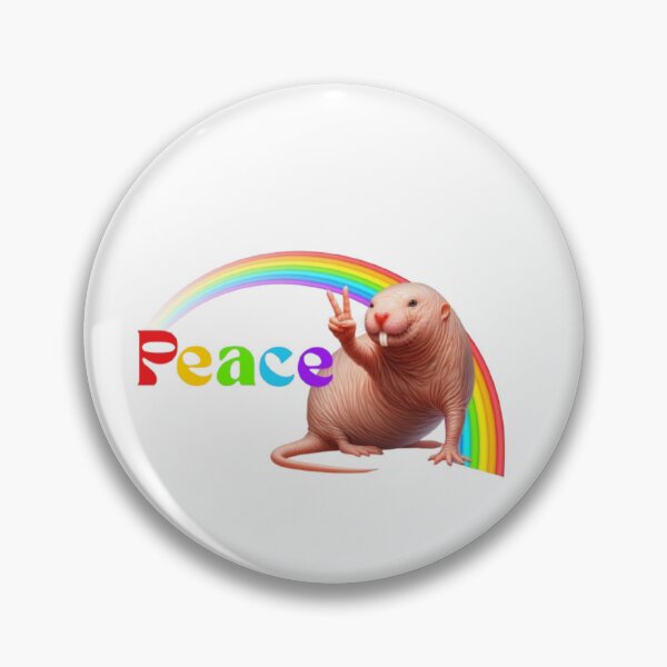 Item preview, Peace Lover Naked Mole Rat  designed and sold by MagickDragon.