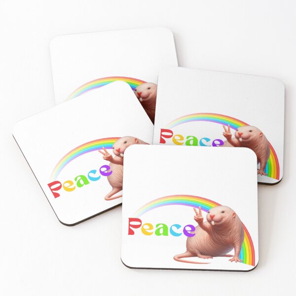 Item preview, Peace Lover Naked Mole Rat  designed and sold by MagickDragon.