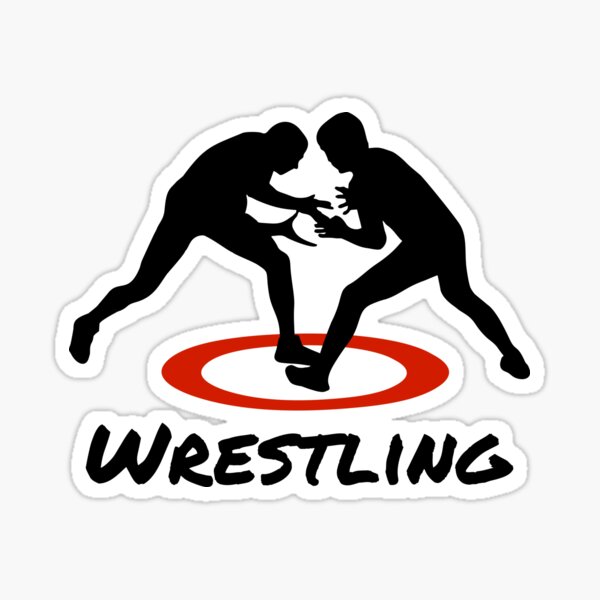 Wrestling Sticker for Sale by claudiasartwork