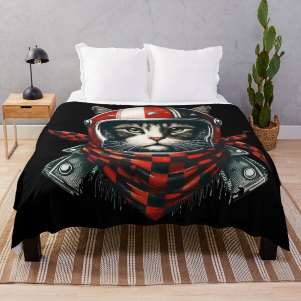 Item preview, Biker Cat In Cool Helmet Retro designed and sold by TomFrontierArt.