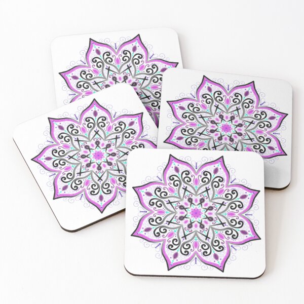 Item preview, mandala bianco e viola designed and sold by Monicavaler.