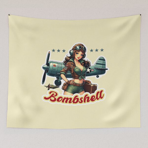 Item preview, Vintage Retro Pretty pilot ww2 designed and sold by Greenbessela.