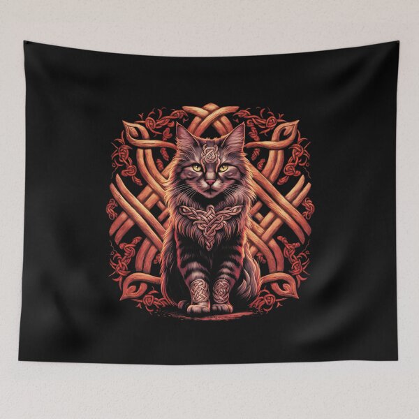 Item preview, Nudo de madera de gato celta designed and sold by BreakerPascal.
