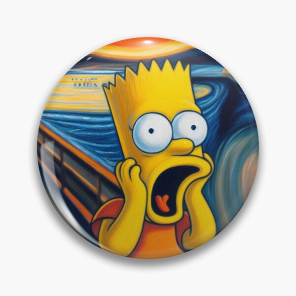 Aperçu de l'œuvre Cri, Edvard Munch, Simpsons créée et vendue par Mogwai008.