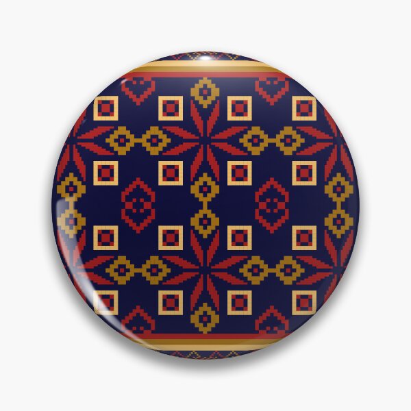 Item preview, Pattern seamless pixel art geometric ethnic for fabric designed and sold by Nonnipa.