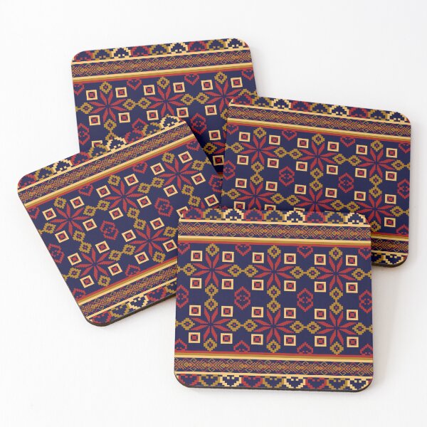 Item preview, Pattern seamless pixel art geometric ethnic for fabric designed and sold by Nonnipa.