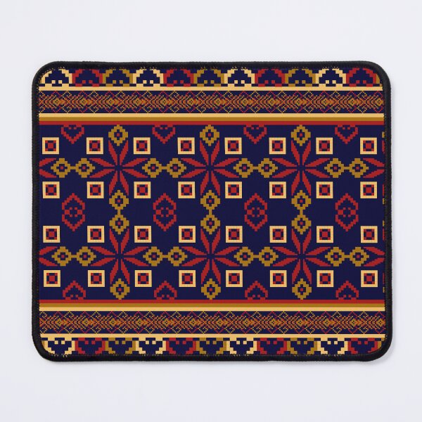 Item preview, Pattern seamless pixel art geometric ethnic for fabric designed and sold by Nonnipa.