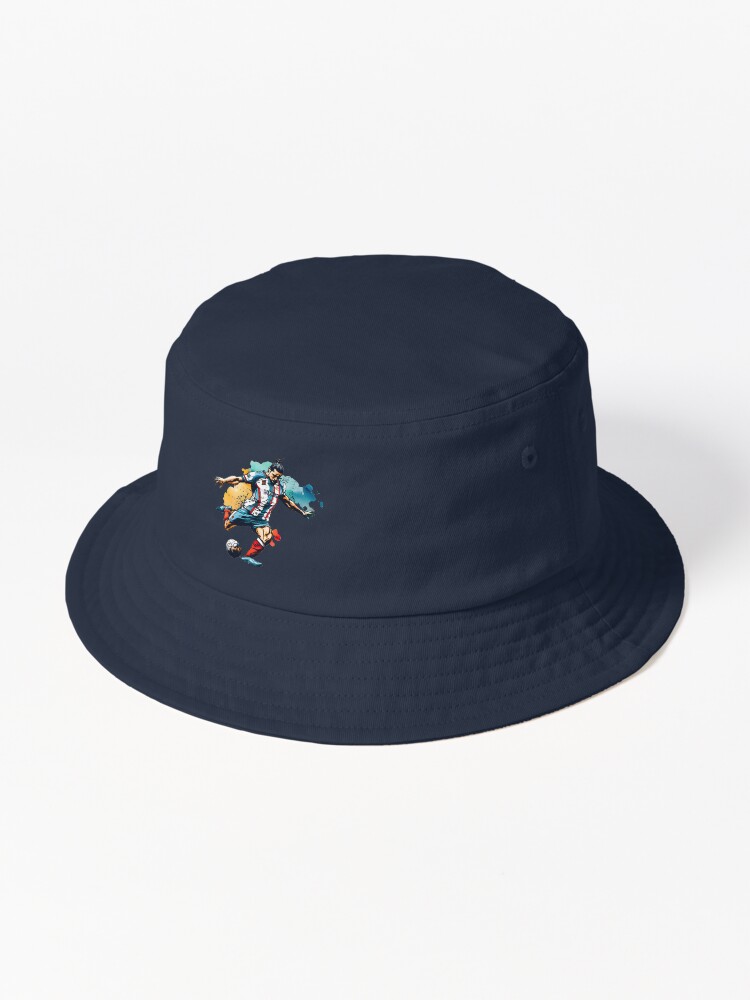 Thumbnail 1 of 6, Bucket Hat, Soccer Player Kicking The Ball designed and sold by Patricks-Art.