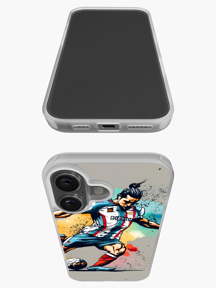 Thumbnail 3 of 5, iPhone Case, Soccer Player Kicking The Ball designed and sold by Patricks-Art.