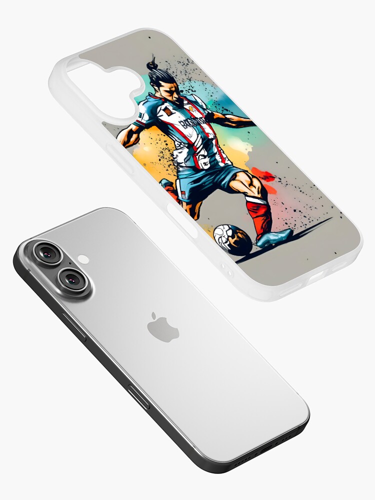 Thumbnail 2 of 5, iPhone Case, Soccer Player Kicking The Ball designed and sold by Patricks-Art.