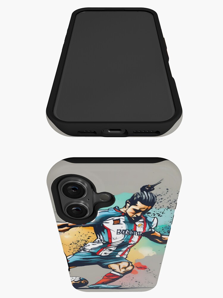 Thumbnail 3 of 4, iPhone Case, Soccer Player Kicking The Ball designed and sold by Patricks-Art.