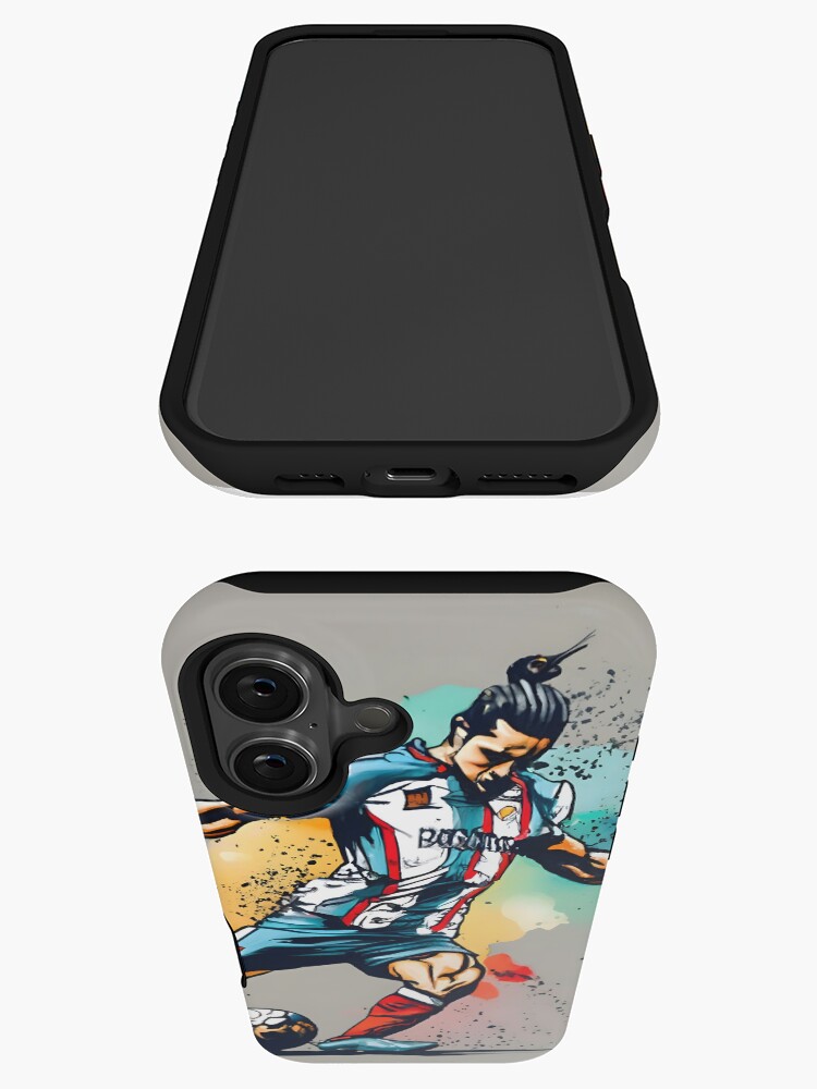 Thumbnail 3 of 4, iPhone Case, Soccer Player Kicking The Ball designed and sold by Patricks-Art.