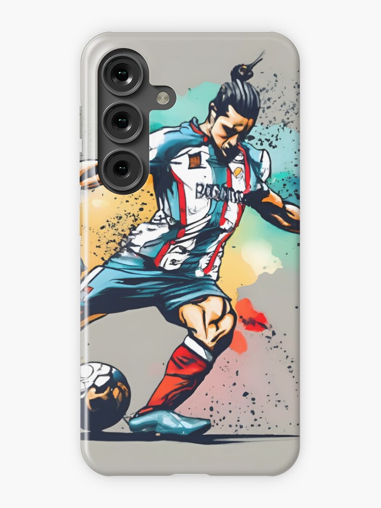 Thumbnail 1 of 4, Samsung Galaxy Phone Case, Soccer Player Kicking The Ball designed and sold by Patricks-Art.