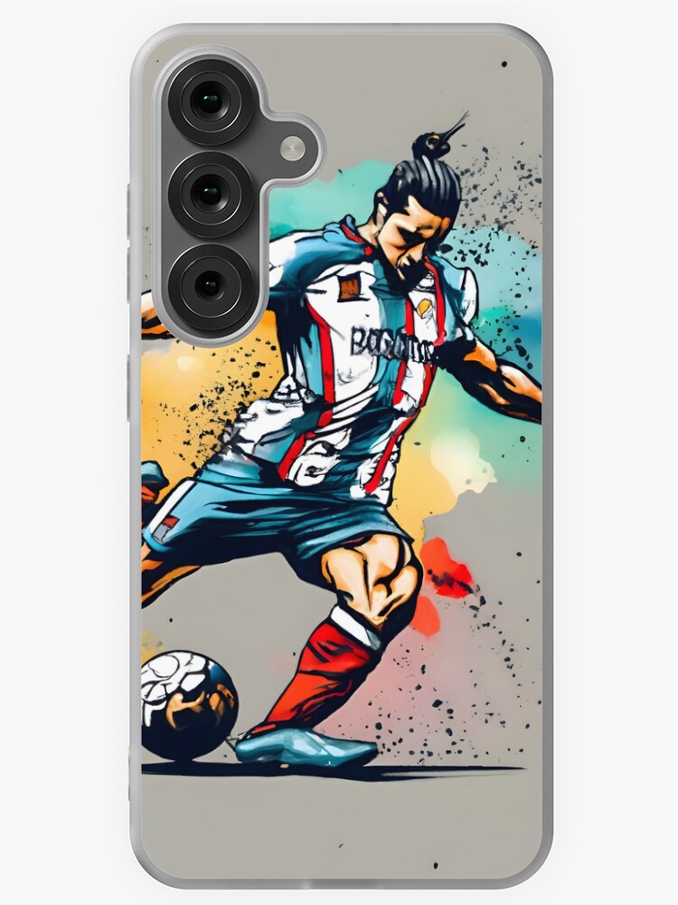 Thumbnail 1 of 4, Samsung Galaxy Phone Case, Soccer Player Kicking The Ball designed and sold by Patricks-Art.