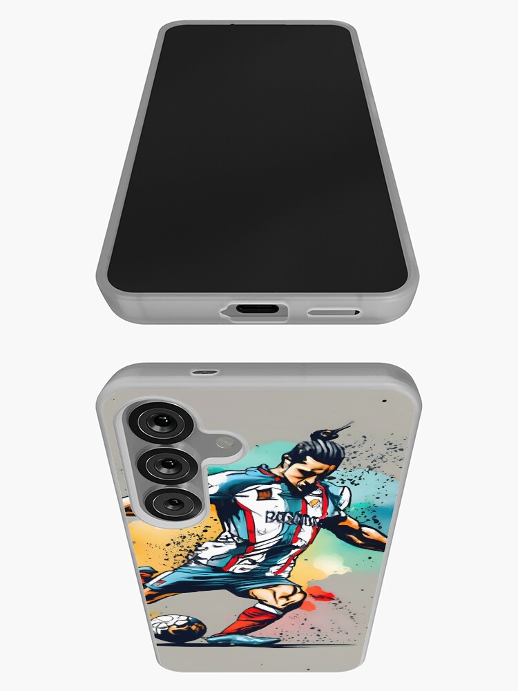 Thumbnail 3 of 4, Samsung Galaxy Phone Case, Soccer Player Kicking The Ball designed and sold by Patricks-Art.