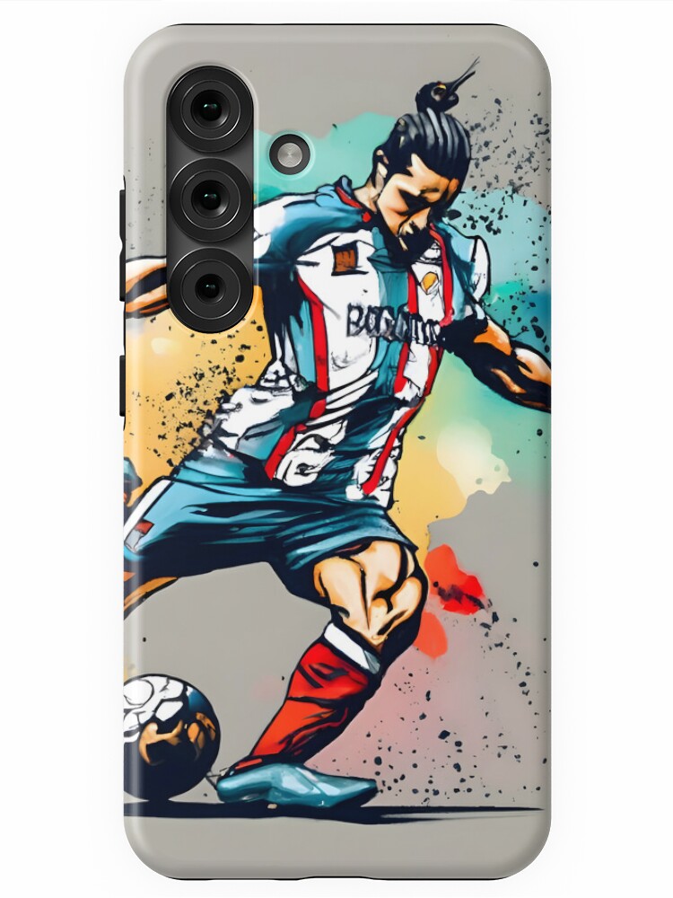 Thumbnail 1 of 4, Samsung Galaxy Phone Case, Soccer Player Kicking The Ball designed and sold by Patricks-Art.
