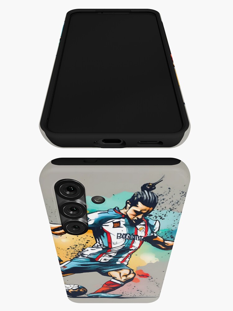 Thumbnail 3 of 4, Samsung Galaxy Phone Case, Soccer Player Kicking The Ball designed and sold by Patricks-Art.