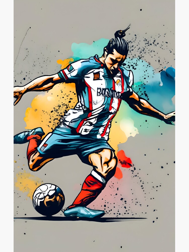 Thumbnail 4 of 4, Samsung Galaxy Phone Case, Soccer Player Kicking The Ball designed and sold by Patricks-Art.